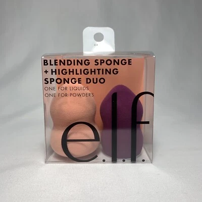 Esponja mezcladora de maquillaje + esponja iluminadora dúo para líquidos y polvos 84055 Foto 1 de 4