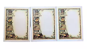 Main Street Press Sticky Notes Fishing Gear Woods Lot Of 3 Susan Winget New - Picture 1 of 3