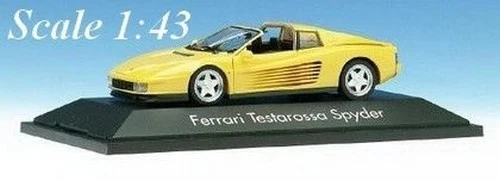 Ferrari Testarossa Spider jaune - Herpa - Echelle 1/43 - Photo 1/1