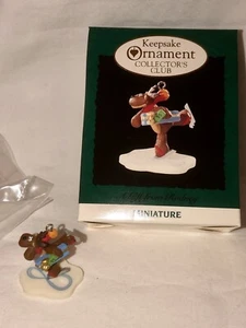 Hallmark A Gift From Rodney Reindeer Mini Keepsake Christmas Ornament 1995 w Box - Bild 1 von 10