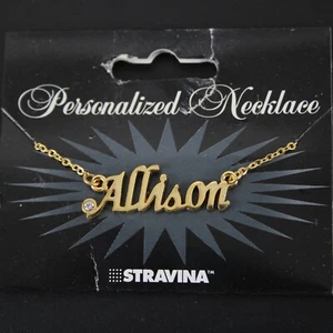 ALLISON NEW Goldtone Rhinestone Accent 14.5" w 4.5" Multi Ring Ext Necklace - Imagen 1 de 12