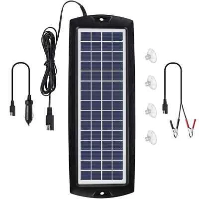 NEW Sunway Solar Car Battery Trickle Charger & Maintainer 12V Solar Panel Power