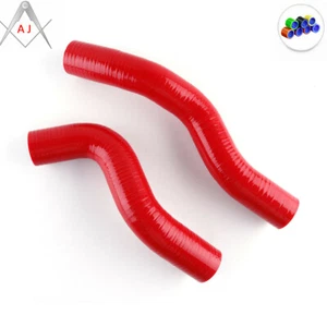 Red For Toyota Landcruiser HZJ75/HZJ78/HZJ79 Silicone Radiator Coolant Hose Kit - Picture 1 of 3