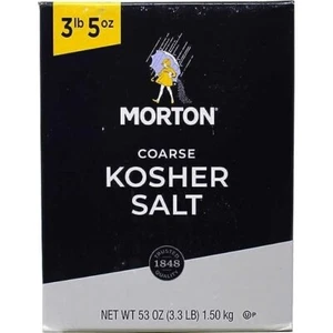 Sal Kosher Morton Salt, Gruesa, Caja de 3 Libras 5 Onzas (Paquete de 1) - Imagen 1 de 10
