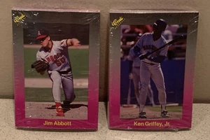 1989 2 Classic Purple Packs. #193 Ken Griffey Jr, #164 Nolan Ryan. NEW ~ Sealed - Picture 1 of 6