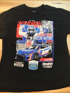 Kyle Larson Nascar 5 Closest Finish 24 S/S T Shirt Black XL Hendrick Motorsports - Picture 1 of 7