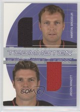 2001-02 ITG Be A Player Signature Series Martin Brodeur Jason Arnott #TM-17 HOF