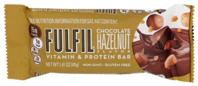 Barra de vitaminas y proteínas Fulfil chocolate avellana 1,41 OZ paquete de 4 Foto 1 de 4