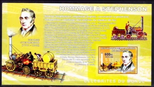 Congo 2006 MNH Imperf MS, George Stephenson, padre de los ferrocarriles, tren - Imagen 1 de 1