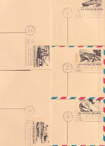 ODZ&ENDZPOSTAL 5 TURISMO '72 EN MUY BUEN ESTADO #UX61 6¢ UX62 6¢ UX63 6¢ UXC12 9¢ UXC13 13¢714 - Imagen 1 de 2