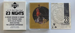 1997 Upper Deck 23 Nights The Jordan Experience 22K Gold Jordan Card 7/14 - Picture 1 of 18