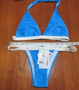 Neu mit Etikett Biquini Brazil Badeanzug blau 2-teilig Bikini Damen Größe M 27071 - Bild 1 von 4