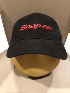 Snap-on Red Logo All Black Cap Hat Almost Mint  - Picture 1 of 6