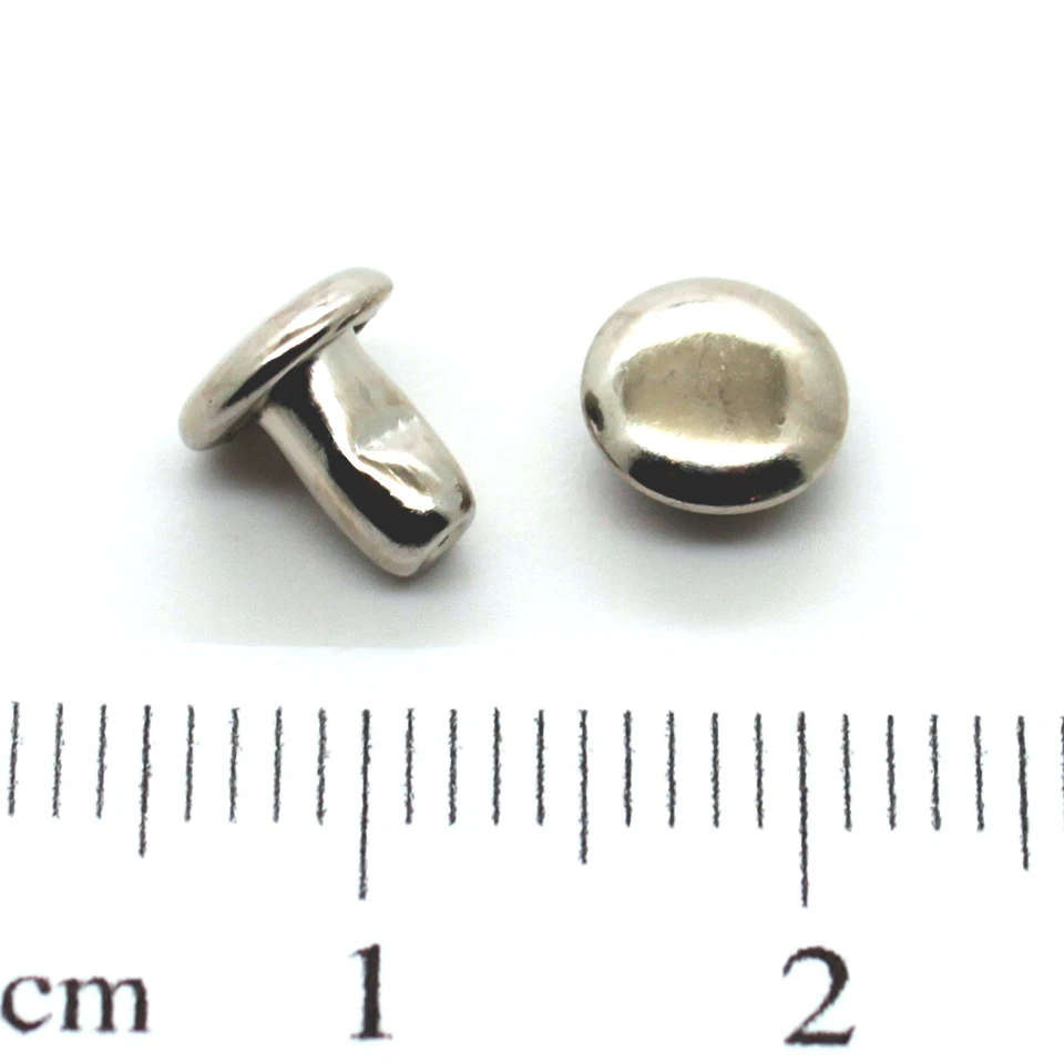 Rivet 6 mm Nickel Plate Double Cap 100 pack 1378-02 - Image 1 of 1