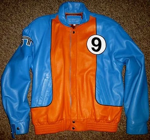 JEFF HAMILTON / MAMMOTH COLLECTION.FORD GT HERITAGE ITALIAN LAMBSKIN JACKET:NEW - Picture 1 of 12