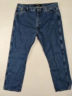 Мужские джинсы Wrangler George Strait Collection размер 40 x 30 синяя джинсовая ткань - Изображение 1 из 4