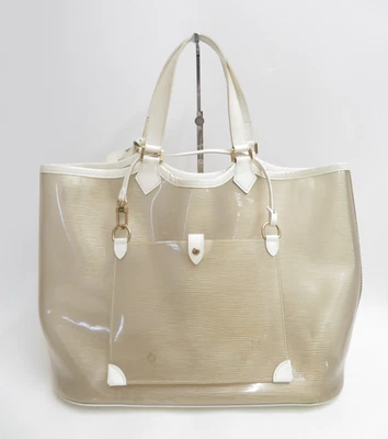 Authentic Louis Vuitton Vinyl  Epi Plage Lagoon Bay Tote hand Bag S#47278 - Image 1 of 4