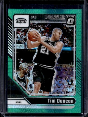 Donruss Optic Tim Duncan Legends Hyper Green #26/249 Spurs 2024-25 Foto 1 de 2