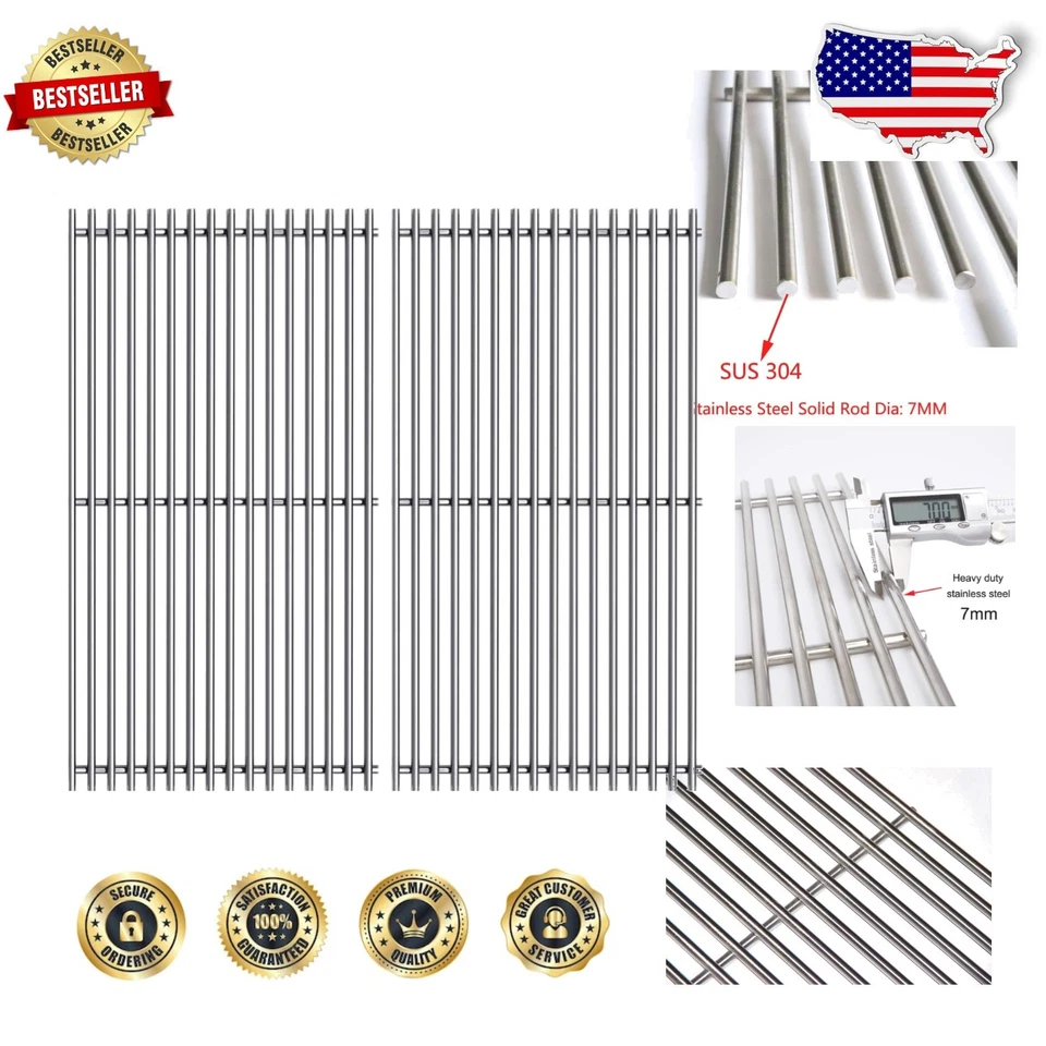 2 PACK SF8252 16 1/2" Stainless Steel Cooking Grates Grid VC3050 VCS3006 & more