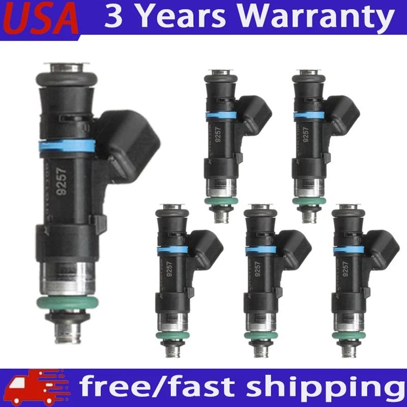 Inyector de combustible FJ818 6 piezas para Ford Explorer Mercury Mountaineer 2006-2010 4,0 L V6 Foto 1 de 4