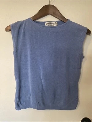 Top de seda azul claro sin mangas joseph a. qu'est-ce que c'est Foto 1 de 4