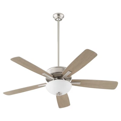Satin Nickel 52"Ceiling Fan from the Ovation Collection - Image 1 of 3