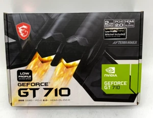 MSI Computer GeForce GT 710 2GB DirectX 12 PCIe x16 2.0 Low Profile Graphic Card - Bild 1 von 6