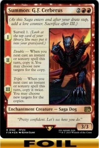 1x - Summon: G.F. Cerberus - FOIL - Final Fantasy FIN - NM MTG - Picture 1 of 1