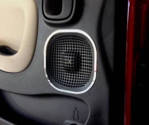 Marco cromado D para altavoces puerta delantera / Fiat Panda tipo 312 319 - acero inoxidable - Imagen 1 de 3