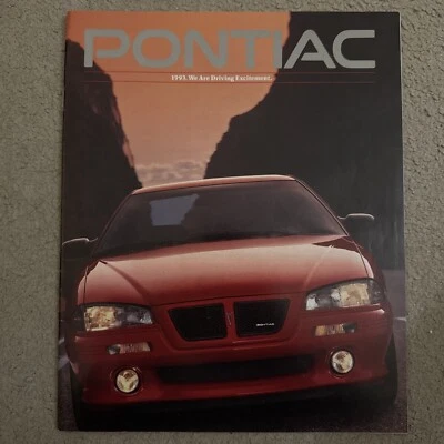 Pontiac 1993 Folleto Sunbird Bonneville Grand Prix Grand Am Foto 1 de 4