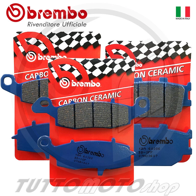 PASTIGLIE FRENO ANT+POST BREMBO CARBON SUZUKI DL 650 V-STROM 2007 2008 2009 - Immagine 1 di 1