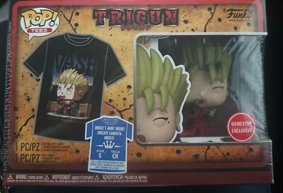 Pop! (2023) Tees TRIGUN: (1) Small T-Shirt & VASH Pop Vinyl Figure #BSP20230531 - Image 1 of 4
