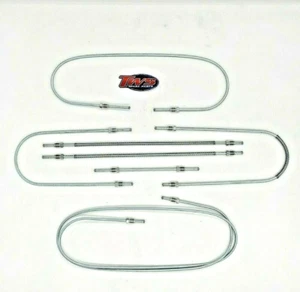 KIT COMPLETO TUBI FRENO IN ACCIAIO BUNDY PER FIAT 500 F 2° Serie L R BIANCHINA - Imagen 1 de 2