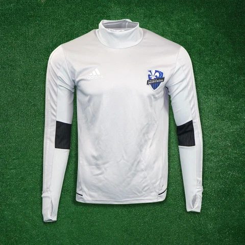 Montreal Impact MLS Adidas Men's Climacool Grey Long Sleeve Training Jersey Cover