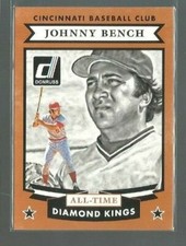 2015 Donruss All Time Diamond Kings #13 Johnny Bench (ref 66183)