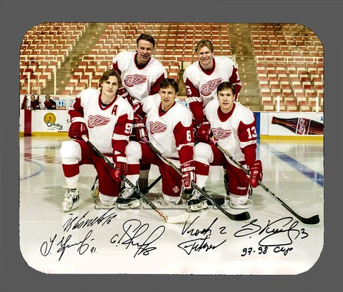 Sergel Fedorov -Russian Five Red Wings Facsimile Autographed Mouse Pad Item#7847 Cover