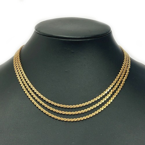 Collana donna Christian Dior placcata oro 3 file 381768 collana