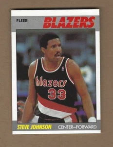 1987 Fleer Basketball Steve Johnson # 57 Near Mint / Mint - Bild 1 von 1