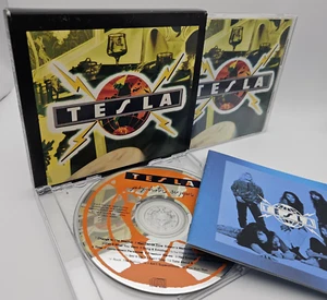 TESLA Psychotic Supper Japan 1st CD MVCG 63 w/3bonustracks Slipcase Booklet 1991 - Imagen 1 de 22