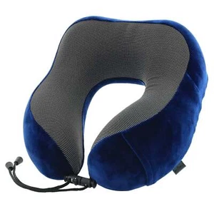Milleni Memory Foam Comfort Ergonomic Air Travel Neck Pillow Neck Support Flight - Picture 1 of 6