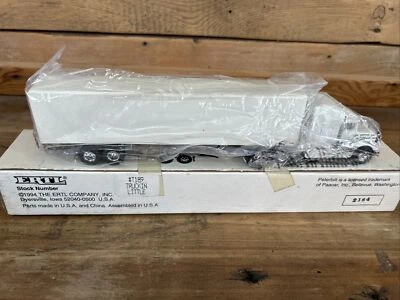 Ertl 1/64 Heavy Plain White Peterbuilt  Tractor Trailer - Image 1 of 4