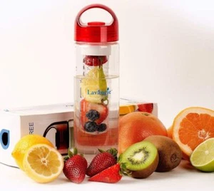 Botella de agua infusora de Lavangie™ 24 onzas a prueba de roturas plástico Tritan sin BPA - Imagen 1 de 4