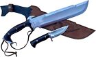 14" Predator Survival Machete -Military Kukri, Full Tang Hand Forged Blade Knife