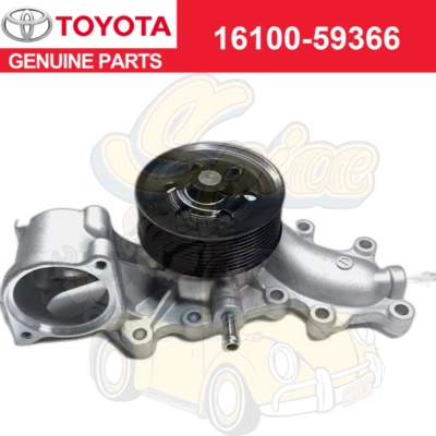 Bomba de agua motor diésel Toyota Land Cruiser 1VDFTV genuina 16100-59366 Foto 1 de 2