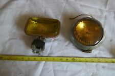 Vintage Pair Yellow Lights Auto Truck Tractor Lot 23-50