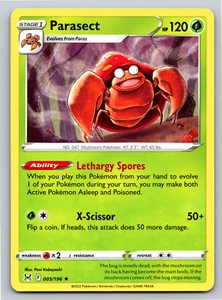 Tarjeta Pokémon Parasect 005/196 rara origen perdido - casi nueva - Imagen 1 de 2