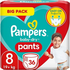 Pampers Baby Dry Pants Taille 8, 36 pièces, 19 kg - Foto 1 di 1