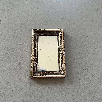 Antiker Kleiner Blechspiegel - Spiegel Für Antike Puppenstube • 9.99€