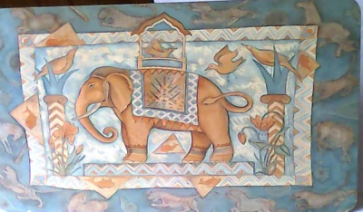 BEAUTIFUL (4)  JUNGLE SCENE  PLACE MATS  1991  ROGER LA BORDE by JACQUELINE MAIR - Image 1 of 4