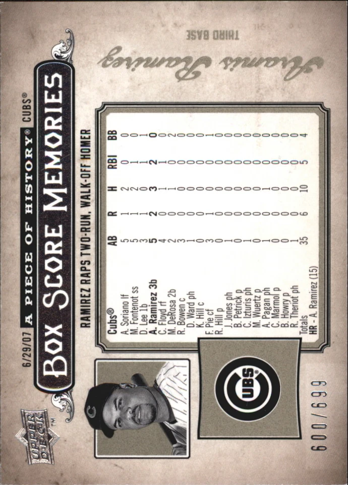 A1655- 2008 UD A Piece of History BB Asst inserts -You Pick- 15+ FREE US SHIP - Image 1 of 1